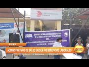 Piura: Administrativos de salud exigen sus beneficios laborales