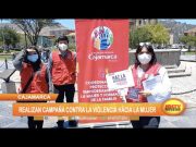 Cajamarca: Realizan campaña contra la violencia hacia la mujer
