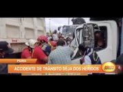 Piura: Accidente de tránsito deja dos heridos