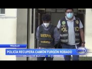 Trujillo: Policía recupera camión furgón robado