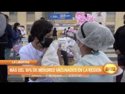 La Libertad: Más del 50% de menores vacunados en la región