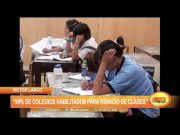 Víctor Larco: 90% de colegios habilitados para reinicio de clases