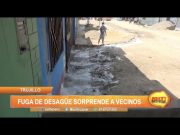 Trujillo: Fuga de desagüe sorprende a vecinos