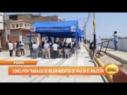 Piura: Concluyen trabajos de mejoramiento de vías en el malecón