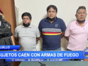 Trujillo: Sujetos caen con armas de fuego frente a restaurante