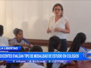 Docentes evalúan tipo de modalidad de estudio en colegios