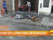 Incendio deja con quemaduras graves a mujer en San Isidro