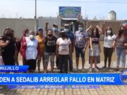 Comerciantes del mercado Leoncio Prado, en Trujillo, piden a Sedalib arreglar fallo en matriz