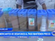 Comerciantes de desayunos al paso mantienen precios de sus productos