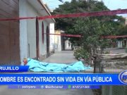 Hombre es encontrado sin vida en vía pública en Urb. Trupal