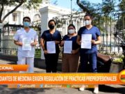 Estudiantes de medicina a nivel nacional exigen regulación de prácticas preprofesionales