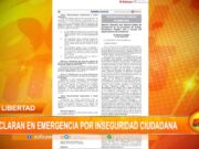 Declaran en emergencia la región de La Libertad por inseguridad ciudadana