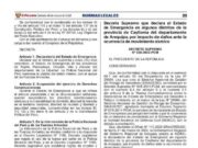 Oficializan declaratoria de emergencia en Trujillo y otras cuatro provincias liberteñas