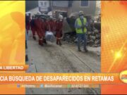 La Libertad: Buscan a desaparecidos en Retamas tras derrumbe