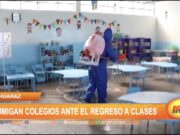 Huaraz: Fumigan colegios ante el regreso a clases