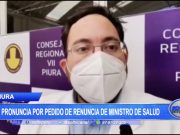 Piura: Se pronuncia por pedido de renuncia de ministro de Salud