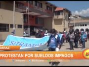 Huaraz: Protestan por sueldos impagos