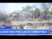 Piura: Transportistas de carga pesada acatan paro por alza de combustible