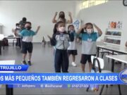 Los más pequeños también regresaron a clases presenciales en Trujillo