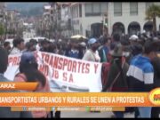 Huaraz: Transportistas urbanos y rurales se unen a protestas