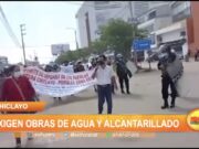 Chiclayo: Exigen obras de agua y alcantarillado en pueblos jóvenes