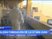 Trujillo: Realizan fumigación de la I.E. San Juan