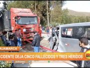 Cajamarca: Accidente deja cinco fallecidos y tres heridos