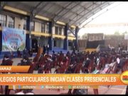Huaraz: Colegios particulares inician clases presenciales