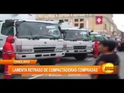 Regidor provincial de Piura lamenta retraso de compactadoras compradas