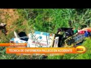 Técnica de enfermería fallece en accidente de ambulancia