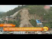 Continúan trabajos de búsqueda de desaparecidos tras derrumbe en Retamas