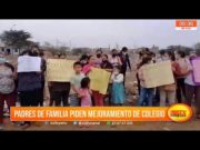Padres de familia piden mejoramiento de colegio
