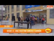 Campaña de limpieza en el colegió Jose Faustino Sánchez Carrión