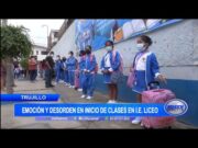 Emoción y desorden en el inicio de clases de la I.E Liceo Trujillo