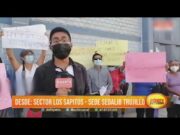 Ciudadanos del sector Huertos de Huanchaco protestan por excesiva facturación de SEDALIB