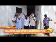 Piura: Trabajadores administrativos de salud exigen sus pagos
