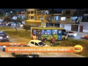 Trujillo: Evalúan suspensión de la ruta de empresa de transporte por faltas de tránsito