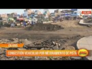 Congestión vehicular por mejoramiento de pista en av. América Norte, en Trujillo