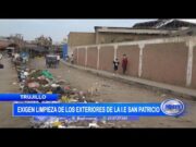 Exigen limpieza de los exteriores de la I.E. San Patricio en Florencia de Mora