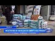 Incautan más de 100 bolsas de cemento adulteradas