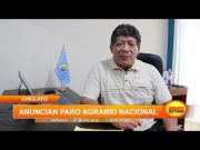 Anuncian paro agrario nacional