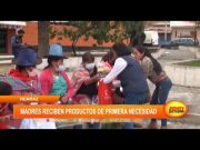 Madres reciben productos de primera necesidad en Huaraz