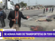 Trujillo: Se agrava paro de transportistas en la ciudad