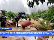 La Libertad: Destruyen tres campamentos de minería ilegal