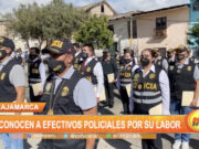 Cajamarca: Reconocen a efectivos policiales por su labor