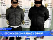 Trujillo: Sujetos caen con armas y droga