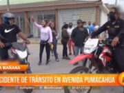 Accidente de tránsito en la Av. Pumacahua Trujillo