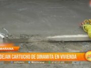 Dejan cartucho de dinamita en vivienda en La Esperanza
