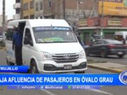 Baja afluencia de pasajeros en Óvalo Grau