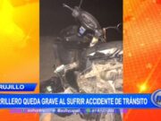 Parrillero queda grave tras sufrir accidente en carretera de huanchaco